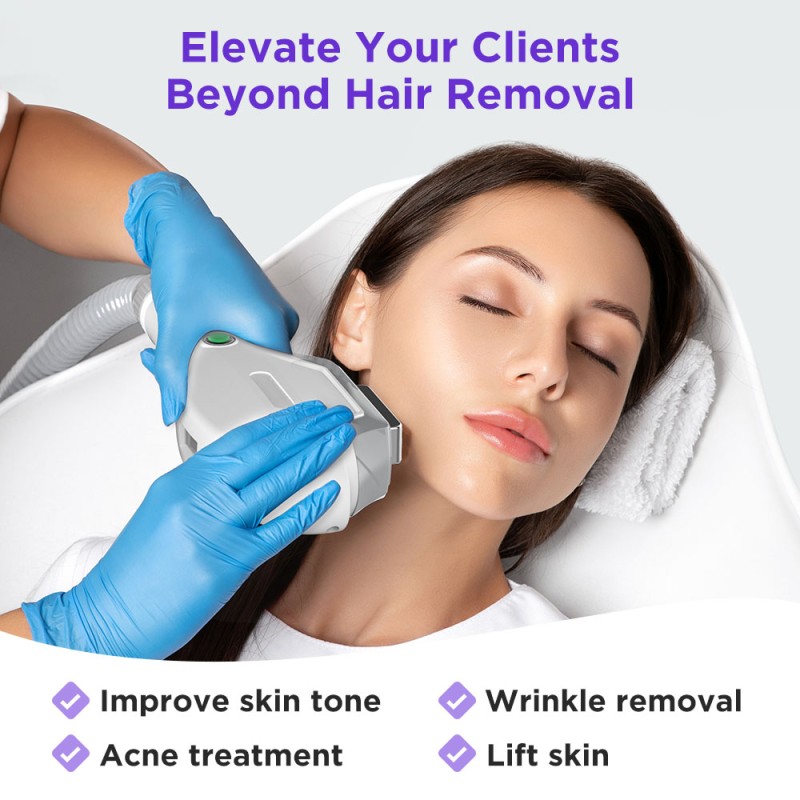 Two handles IPL Hair removal Skin rejuvenation machine high quality